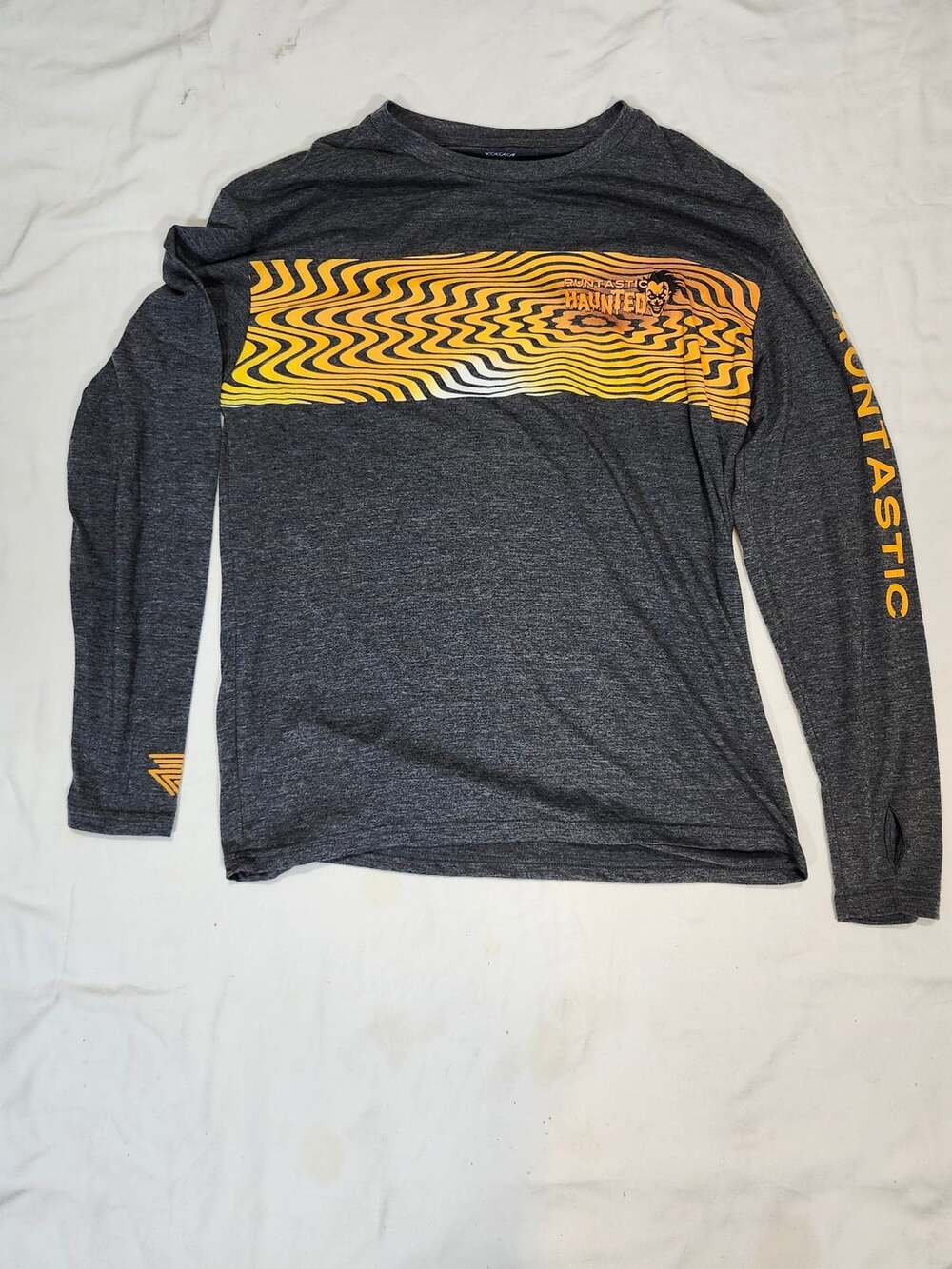Runtastic Haunted Long Sleeve Shirt Gray